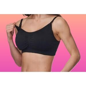 Classic Fit Black Maternity Nursing Bra Size Small